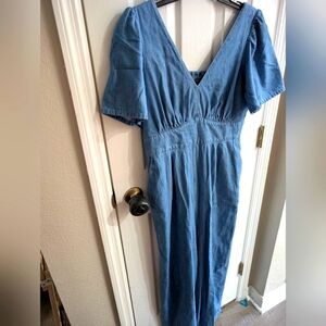 Old Navy Blue Denim Jumpsuit